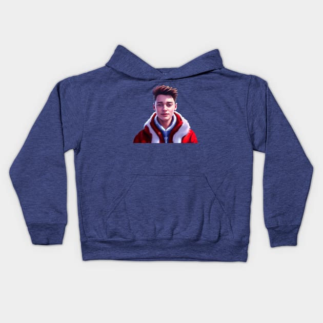 Noah Schnapp Kids Hoodie by Sobalvarro